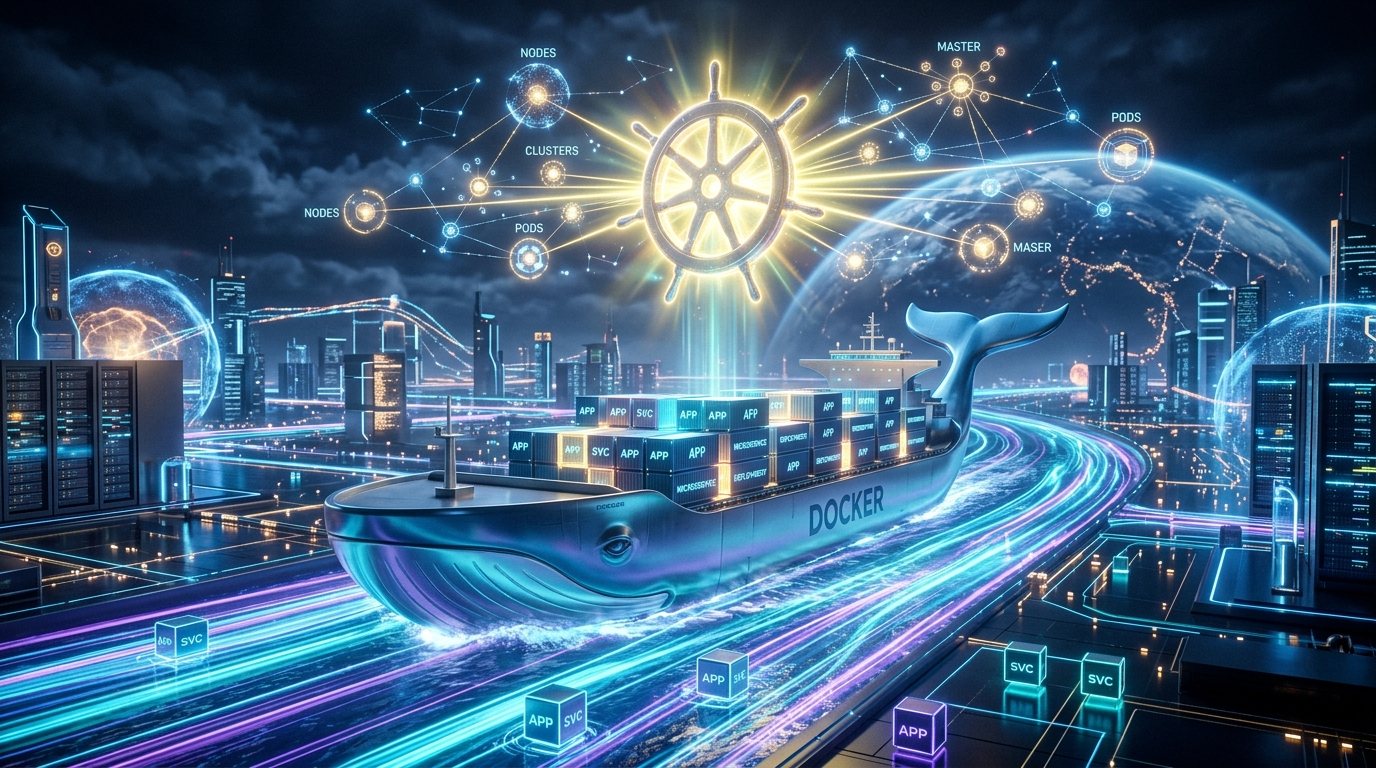 מדריך Docker ו-Kubernetes מבוא לקונטיינרים דוקר קומפוז וארכיטקטורת ענן
