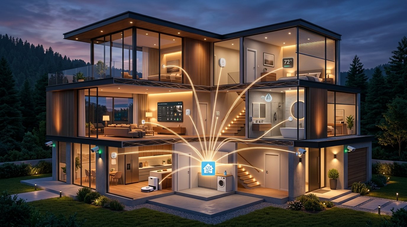מדריך Home Assistant המלא לבית חכם HAOS HACS אינטגרציות תאורה מזגנים וחיישנים
