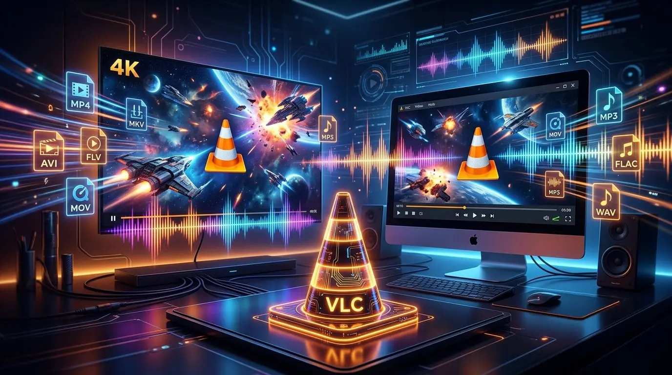 מדריך תוכנת VLC Media Player נגן המדיה החינמי לניגון כל פורמט וידאו סנכרון כתוביות בעברית והמרת קבצים